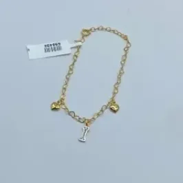 Pulseira Corações Osso Pet