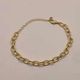 Pulseira Elo Oval Lixado